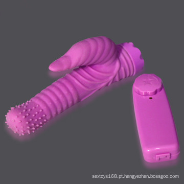 Produto do sexo dos vibradores do silicone da vagina para a mulher Injo-Zd091